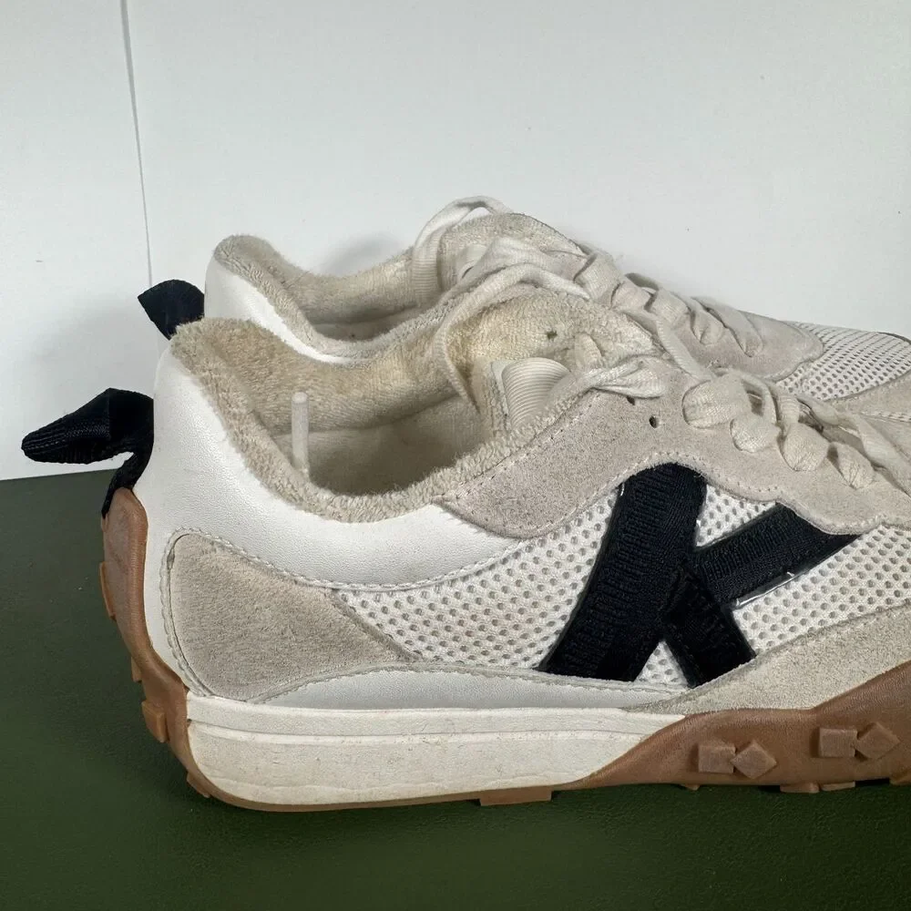 Kate Spade K As In Kate Sneakers White Black 9.5 Preowned